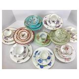 Mixed Lot of Cup and Saucer Trios