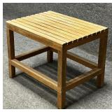 Teak Indoor Outdoor End Table