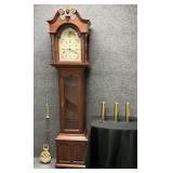 Vintage Isaac S Kauffman Grandfather Clock