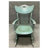 Antique Colonial Revival Windsor Rocking Chair
