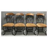 Four Ashley Furniture Dining Chairs