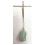 Jade Frog on Gold Filled Chain 18 Inches