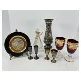 Assorted Glass and Metal Pieces