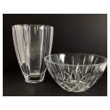 Mikasa Vase and Crystal Bowl