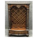 One Drawer Wooden Veneer Wine Cabinet