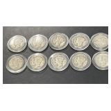 Ten Mercury Dimes