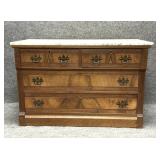 Antique Victorian Marble Top Dresser