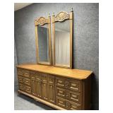 Mid 20th Century Triple Wood Dresser