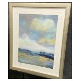 Silver Framed Abstract Landscape Print