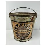 Vintage L Karp and Sons Raspberry Filling Bucket