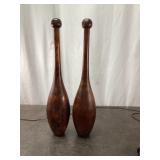 Pair of Antique Juggling Pins
