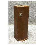 Mid Century Octagon Wood Umbrella Stand