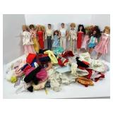 Vintage Barbie Ken Skipper Midge Dolls and Clothes