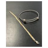 Two Sterling Bracelets
