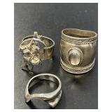 Three Sterling Rings
