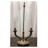 Antique Style Brass Candelabra Lamp