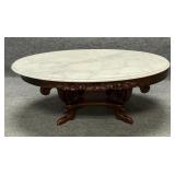 Vintage Victorian Style Oval Coffee Table
