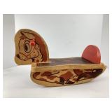 1950s Dekto Wooden Rocking Horse
