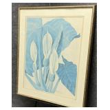 Framed, Signed and Numbered White Calla Lillies