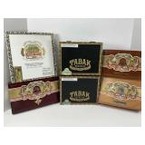 Six Wooden Cigar Boxes