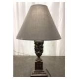 Antique Style Carved Table Lamp