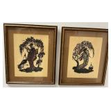 Art Deco Paper Cut Silhouettes