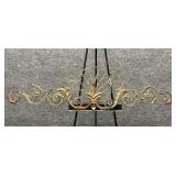 Gold Finished Wrought Iron Decorative Wall Hanging