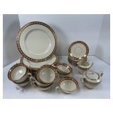 Lenox Pembrook Maroon Pattern China