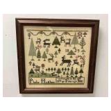 Framed Sampler by Phoebe Hughes 1829