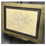 Signed Framed Illustration