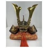 Decorative Kabuto Helmet on Pillow