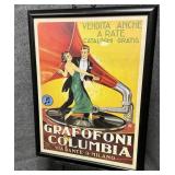 Vintage Framed Advertisement Poster