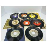 Eight 45 RPM Records