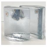 Blenko Glass Bookends