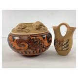 Signed Mesoamerican Clay Vessels