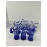 Blue Confetti Highball Tumblers