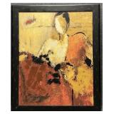 Large Signed Framed Artwork Print on Canvas