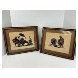 Art Deco Paper Cut Silhouettes