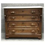 19th Century Two Piece Victorian Walnut Chest