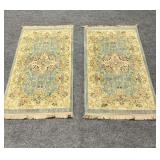 Matching Pair of Oushak Rug Mats