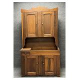 Antique Two-Piece Cupboard with Dry Sink