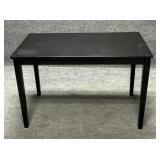 Small Hecho Black Wooden Leg Table