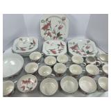 Mikasa Thirty Four Piece Silk Flower China