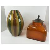 Vase and Glass Jar