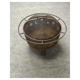 Round Wood Burning Outdoor Fire Pit