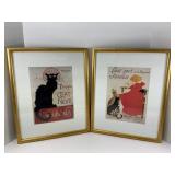 Two Framed French Inspired Prints