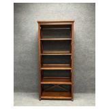 Wood Five Shelf Bookcase