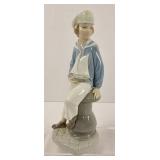 Lladro Boy with Yacht