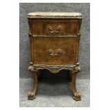 Two Drawer Louis XV Style Night Stand