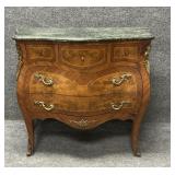 French Louis XV Bombe Commode